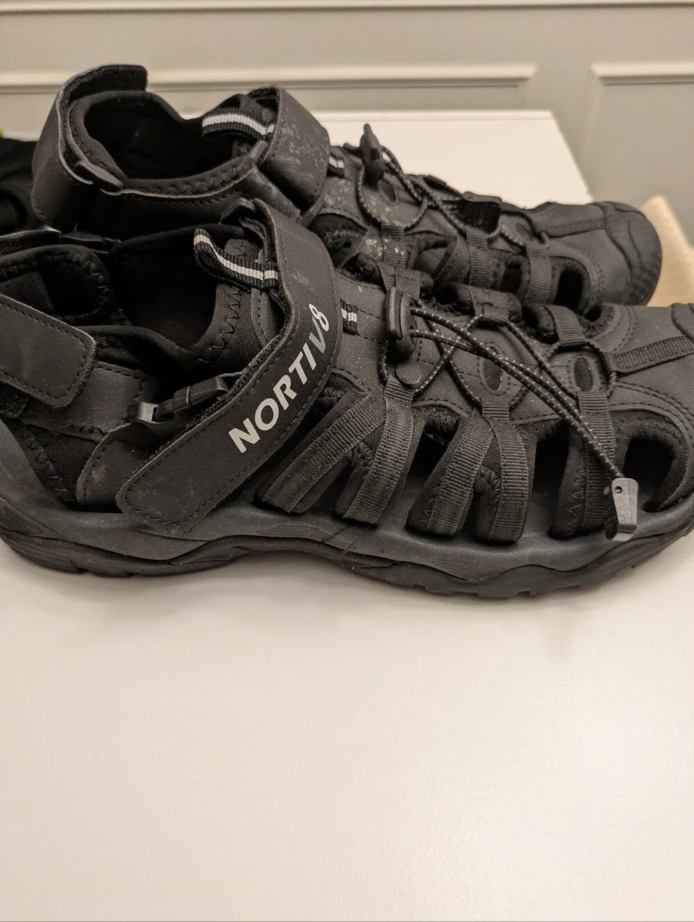 Black Outdoor Sandals